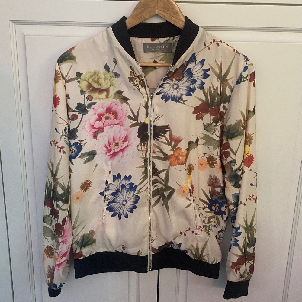 Bagatelle Floral Bomber Jacket